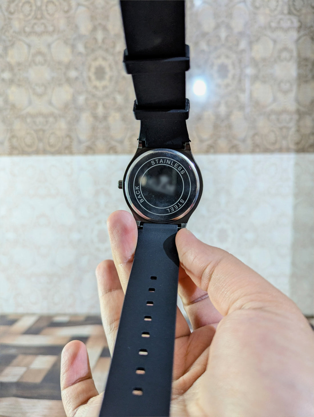 luxury Black Dial Rubber Strap